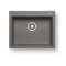 Pyramis Pyragranite Istros Ένθετος Νεροχύτης Γρανίτη Ματ Iron Grey 61x50cm 070045411